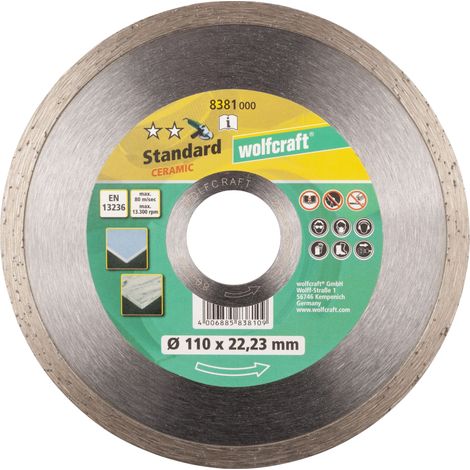 wolfcraft 1 Diamant-Trennsch.geschl. ø110x22,2mm (1/2)