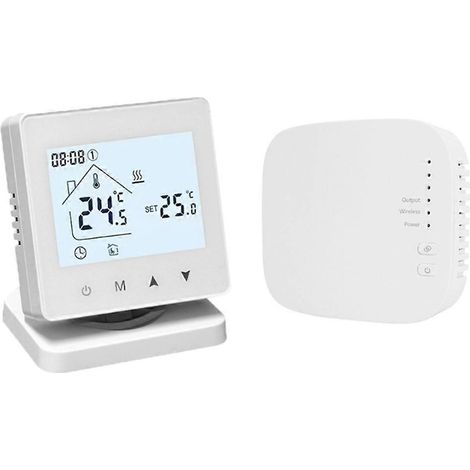 Thermostat intelligent sans fil, thermostat WiFi programmable, régulateur de température, compatible avec le chauffage au gaz. (1/5)
