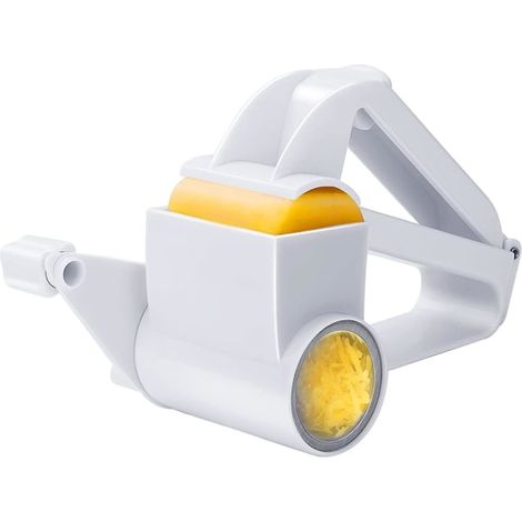 Râpe à fromage manuelle à manivelle - Râpe à chocolat, râpe en spirale - Moulin à fromage manuel avec tambour fin en acier inoxydable pour parmesan (1/5)