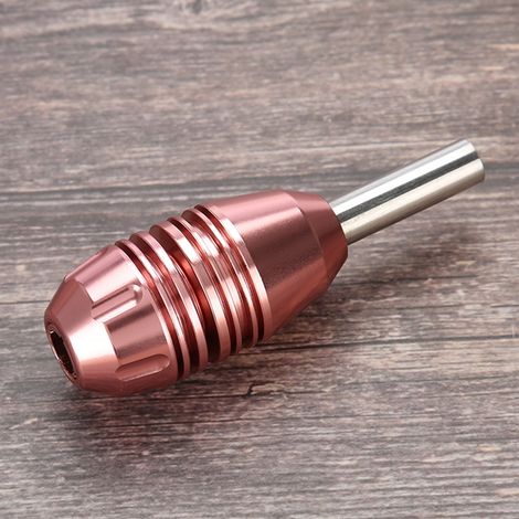 Tube de poignée de pistolet à tatouage antidérapant en alliage d'aluminium de 25 mm avec aiguille autobloquante. (1/5)