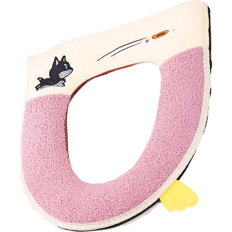 Tapis de toilette avec poignée, dos en colle et fermeture éclair, idéal pour l'hiver (1/5)