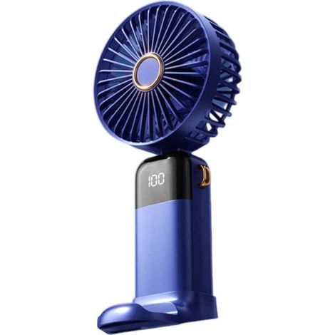 Ventilateur de poche pliable et silencieux, mini-ventilateur de bureau, facile à transporter et de grande taille, idéal pour l'été. (1/5)