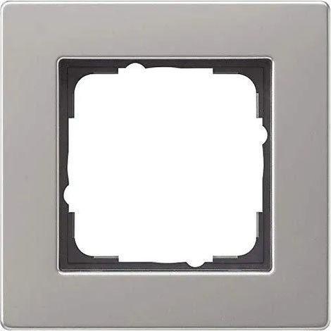 Plaque de finition Gira 0211335 acier inoxydable design plat