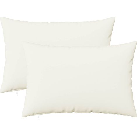 vidaXL Funda de almohada 2 uds. HEERLEN Blanco 40 x 60 cm Tela (1/5)