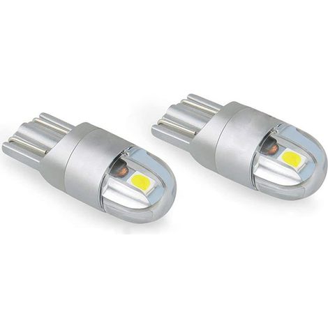 T10 W5w Led Feu de Position Veilleuses 12v 6000K Blanc 168 194 Led Clignotant Pour Ampoule Plaque Feux de Gabarit Voiture Moto (1/5)