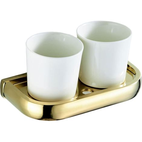 Opening Toothbrush and Tumbler Holder Wall Mounted Rack 19 5