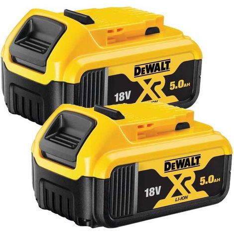 Dewalt DCB184 5.0ah 18v XR Lithium Ion Li-Ion Battery Twin Pack - LED Indicator (1/6)
