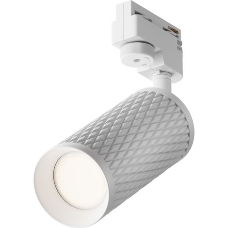 Spot sur rail 1 phase blanc GU10 10W Maytoni Focus (1/5)