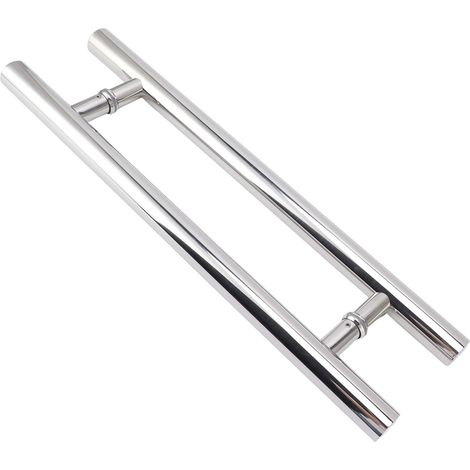 Poignée de porte coulissante en acier inoxydable, poignée de barrière robuste et raffinée pour porte vitrée, usage domestique, restaurant et bureau