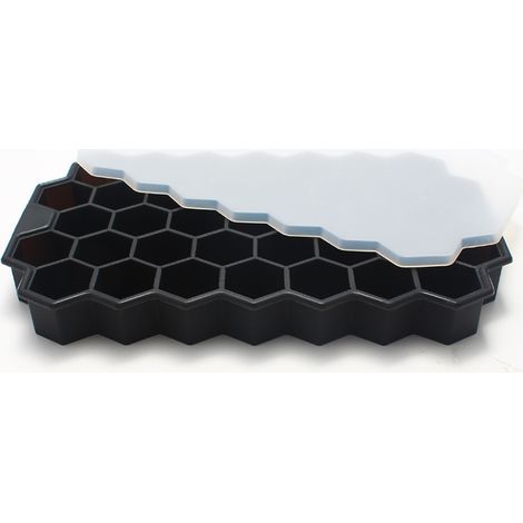 Parfait Ice Cube Silicone Cube Forme Gâteau Pudding Moules À Chocolat Facile À Enlever Les Bacs À Glace Résistant À La Décoloration,37 grids (1/5)
