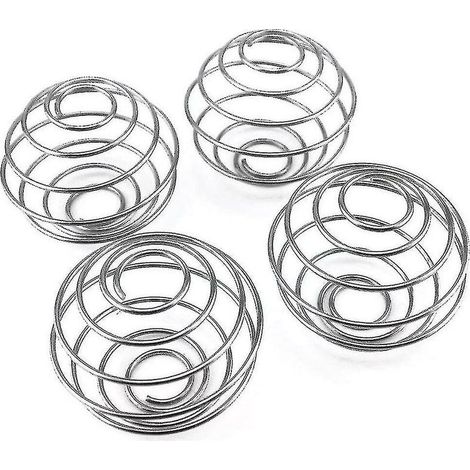 Boules à ressort en acier inoxydable pour fouets et barreaux mélangeurs pour shakers, tasses et mélangeurs à bouteille (1/4)