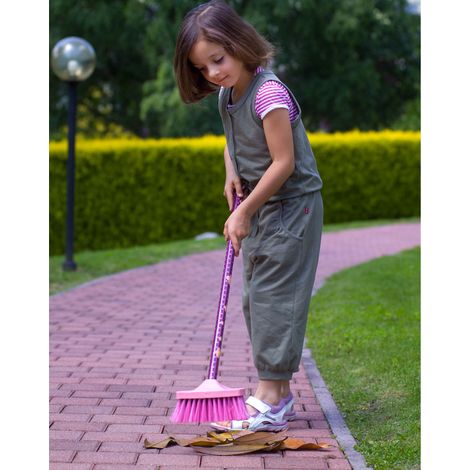 Stocker Scopa da giardino 78 cm colore rosa KIDS GARDEN (1/2)