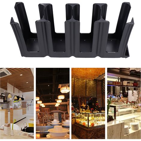 Distributeur de gobelets jetables 4 cases - Support organisateur pour café, lait, thé - Équipement de restaurant