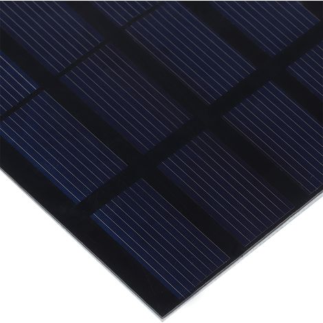Panneau solaire polycristallin 6V 1.5W mini, plaque stratifiée PET pour chargeur de batterie DIY et extérieur. (1/5)