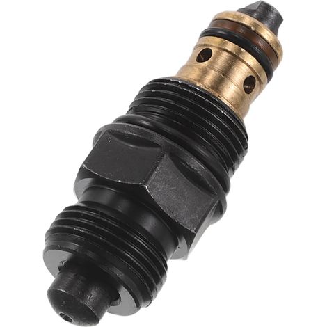 Valve de Déchargement Hydraulique Noire pour Pont Élévateur Voiture, 62 Mm Longueur, Filetage 20 Mm, Soupape de Retour Résistante Haute Pression, Compatible Maintenance Ateliers (1/5)