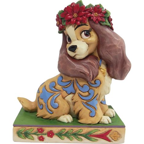 Statuette de collection Lady la Belle et le clochard Noël (1/3)