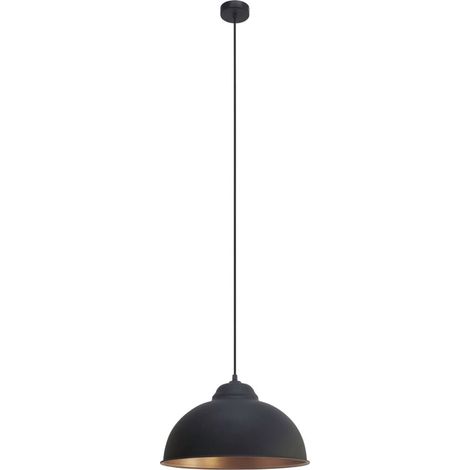 Eglo Pendelleuchte Truro 2 E27, schwarz / kupfer Deckenlampen & Kronleuchter (1/5)