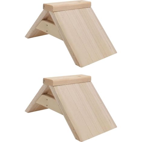 2 asientos de madera para palomas – 8,65 x 4,72 x 4,72 pulgadas – Fácil instalación – Para palomas y loros (1/4)