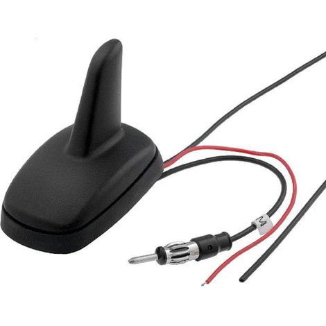 Antenne Aileron de requin AM FM GPS DIN Fils nus 12VDC RG174