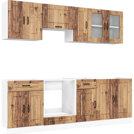 vidaXL Set Mobili da Cucina 8 pz Kalmar Legno Vecchio in Truciolato (1/5)