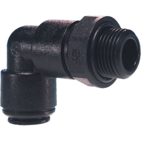 JG Speedfit Einschraubverbinder Winkel 90° Ø 8 mm x 3/8 Zoll, PM metrisch - für Druckluft und Flüssigkeiten