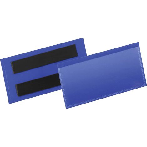 [NEUWERTIG] B-Ware Durable Etikettentasche Hülle Magnetische Tasche Blau 100 Mm X 38 Mm 50 Stück