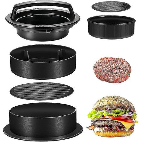 Moule à hamburgers 3 en 1 pour steaks hachés (1/5)