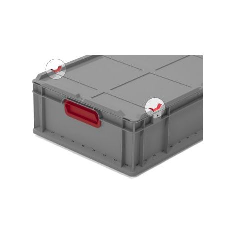 ALLIT 456781 Schiebeverschluss  rot passend für Stülpdeckel (1/5)