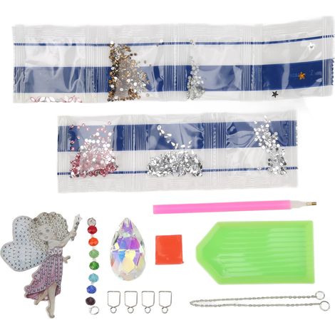 Rhinestone Painting Improve Hands On Ability Good Stickiness Safety Material WindChimes Rhinestone Painting for Gifts (1/5)