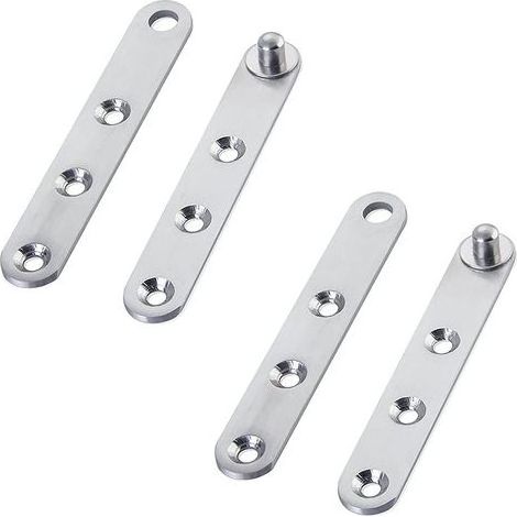 Charnières pour portes battantes CCYKXA - 2 paires de charnières pivotantes à 360 degrés - Acier inoxydable pour meubles - Porte battante - Pour porte d'armoire, porte d'armoire à chaussures. (1/5)