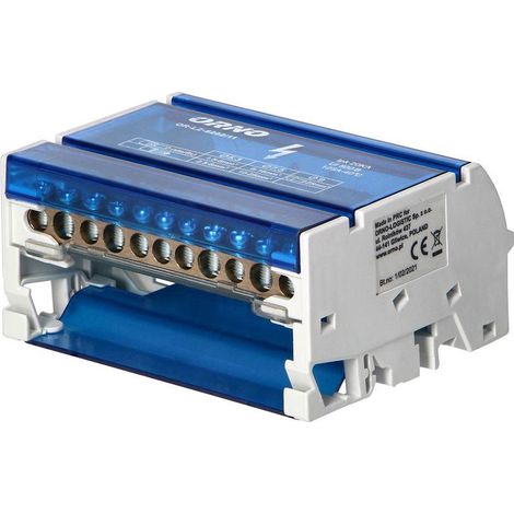 Blocco di distribuzione a 4 file, 11 fili, simbolo: OR-LZ-8202/11 (1/5)