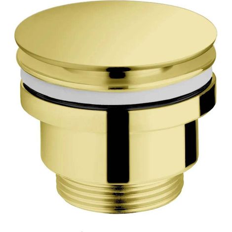 Waschbecken-Klick-Klack-Ventil UNO, Messing, gold