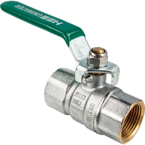 UNIWATER Trinkwasser-Kugelhahn mit Stahlhebel beids .Innengewinde Rp 3/8 Zoll (DN 10), Typ 1493 (1/6)