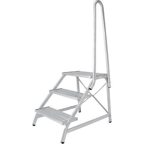 Marchepied alu 3 marches - Hauteur max. de travail 2.72m - 6875/03-54896