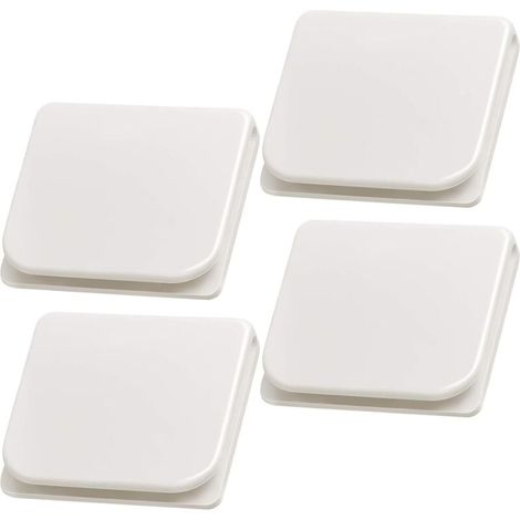Confezione da 4 clip per tenda da doccia per rivestimento, supporti antivento e paraspruzzi, clip autoadesive per tenda da vasca per tenere la tenda in posizione, bianco (1/4)