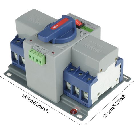 1 Stück 400V 63A 3P Mini Intelligenter Dual Power Automatischer Umschalter Leistungsschalter (1/5)