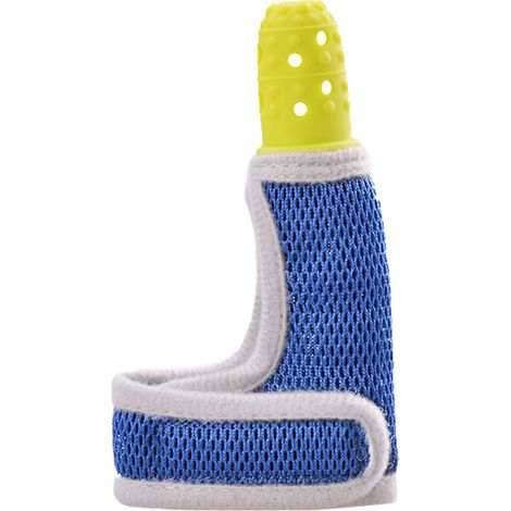 Gant anti-succion en silicone souple, respirant et ajustable, protège-pouce jaune (1/5)