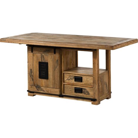 Esstisch Mango 160x80x76 natur lackiert RAILWAY 113