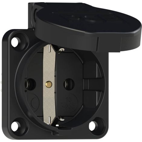 PCE 601.450.01 Presa da pannello IP54 Nero (1/2)
