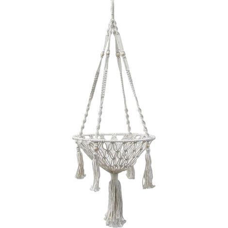 Hamac pour Chat, Perchoir Fenêtre pour Chat, Nid en Corde de Coton Panier