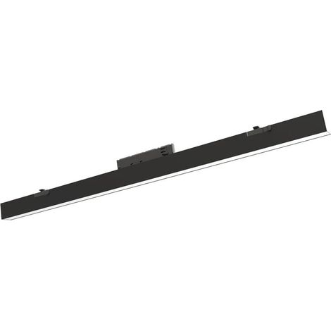 TrAdE Shop Traesio - Plafoniera Lampada Barra Lineare Led Per Binario Trifase 40w Cct 3in1 110° Ip20 Dl36120-3c - Nero (1/5)