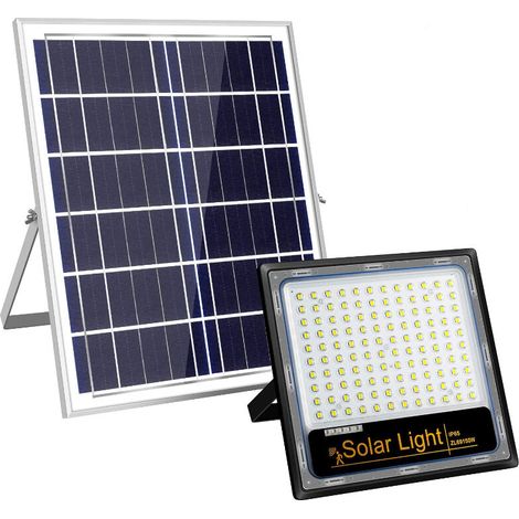 100W LED Projecteur Solaire Solaire Jardin Extérieur Projecteur Plastique Modèle Ménage Nouvelle Campagne Super Lumineux Induction Étanche Lumière 1 Paquet (1/5)