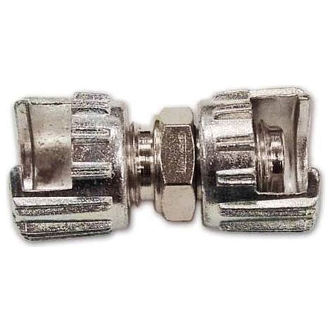 Aria Compressa - Nipplo con Doppio Dado Capettato Walmec Art.14030 filetto 1/4 (1/2)