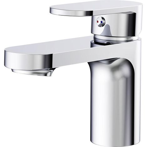 Robinet de salle de bain mitigeur bec bas H12,3cm
