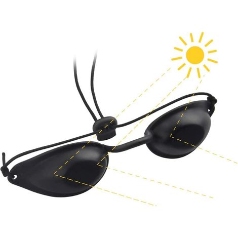 Lunettes de Protection pour Bronzage Sécurité Laser pour patient Réglables Bande Élastique, Traitement Cosmétique, Épilation IPL, Infrarouge Anti-UV, Pour Solarium Clinique Beauté Cabine (1/5)