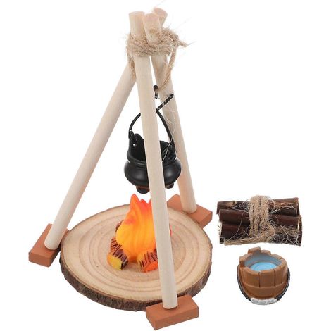 fausses flammes pour accessoires de maison de poupée miniature (1/5)
