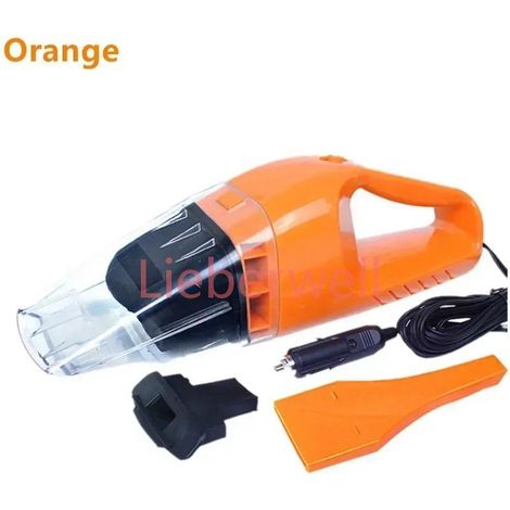 Aspirateur de voiture humide et sec, double usage, Rechargeable, Portable, haute Super aspiration, puissant, nettoyeurs à main,Orange (1/5)