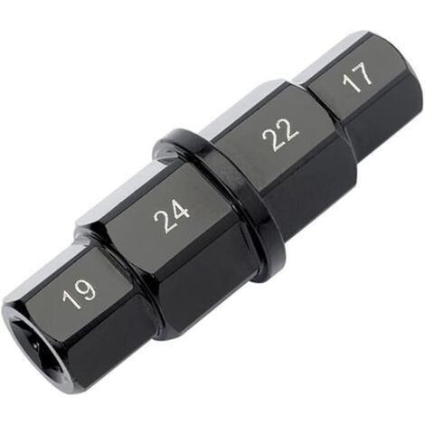 Outil d'axe hexagonal de moto, 17 mm 19 mm 22 mm 24 mm pour le démontage ou l'assemblage de la roue avant de moto, clé à douille pour Honda, Kawasaki, Suzuki, Yamaha, Bill, BMW