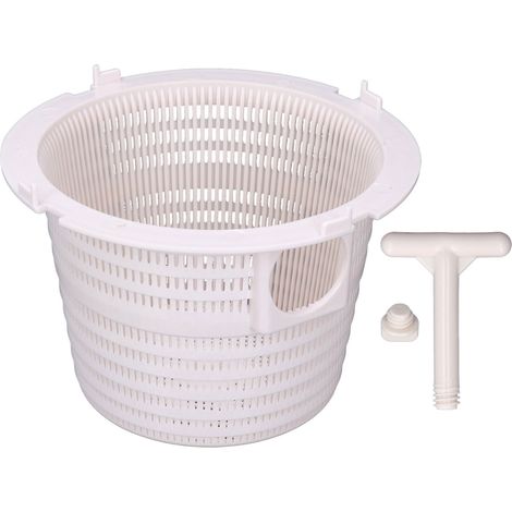 Panier de skimmer avec poignée pour retirer les feuilles et les débris. Installation facile. Panier de filtre pour piscine, idéal pour l'entretien des piscines (SP5000). (1/5)