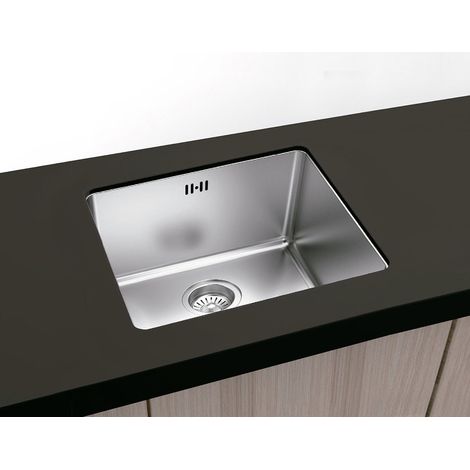 Fregadero Berlin Cuadrado Bajo y Sobre Encimera 45 x 40 - 1 Seno - Acero INOX